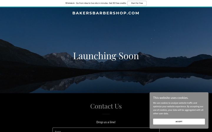 Screenshot of bakersbarbershop.com