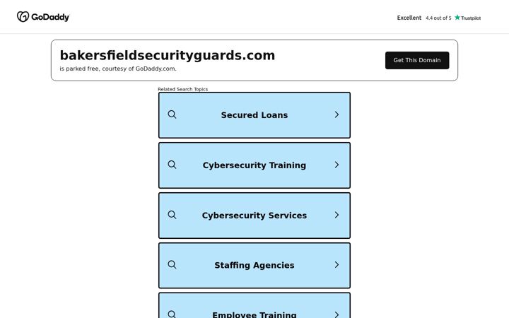 Screenshot of bakersfieldsecurityguards.com