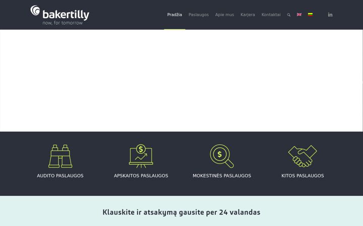 Skjermbilde av bakertilly.lt