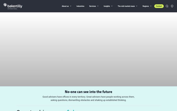Screenshot of bakertilly.no