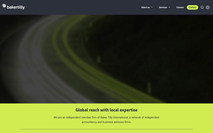 Screenshot of bakertilly.ph