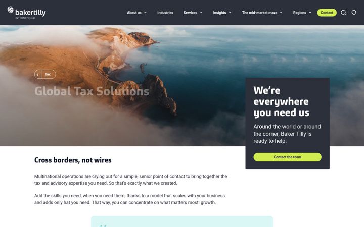 Screenshot of bakertillygts.com