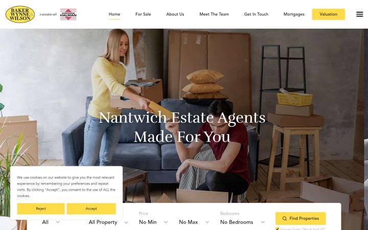 Screenshot of bakerwynneandwilson.com