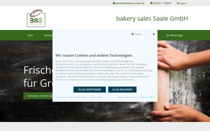 Screenshot of bakery-sales.de