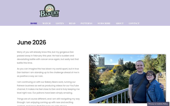 Screenshot of bakerybears.com