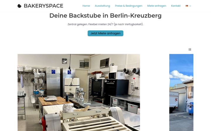 Screenshot of bakeryspace.de