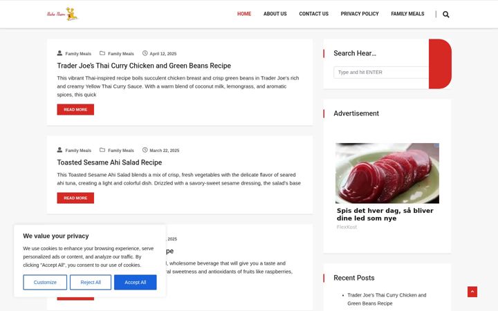 Screenshot of bakethem.com