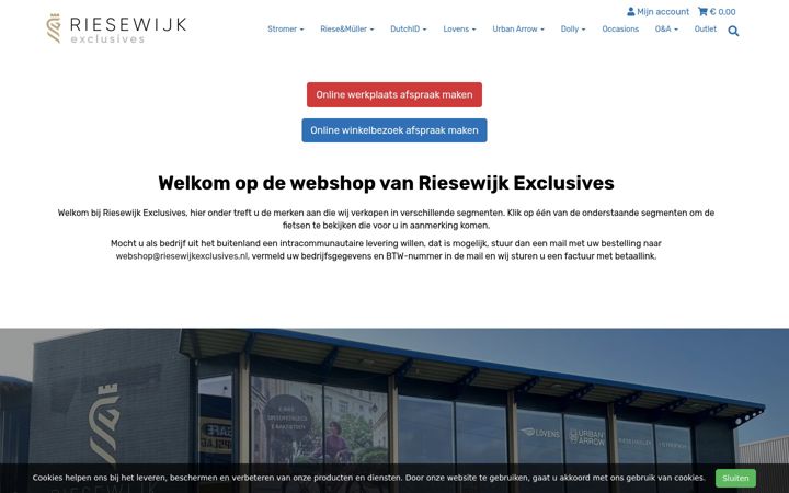 Screenshot of bakfietswebshop.nl