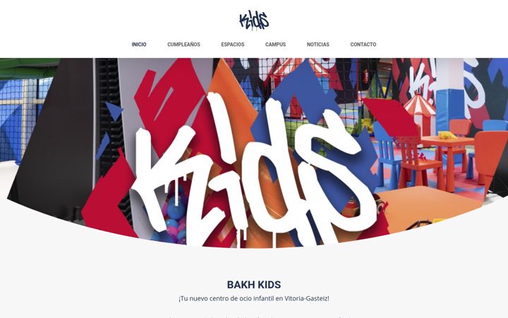 Screenshot of bakhkids.es