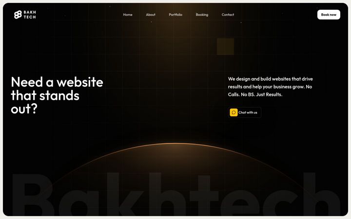 Screenshot of bakhtech.com.ng