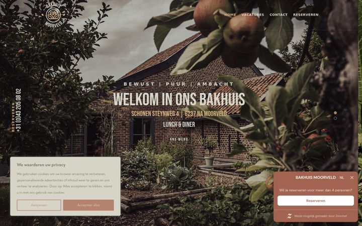 Screenshot of bakhuismoorveld.nl