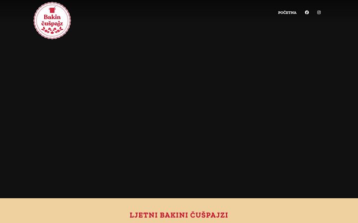 Screenshot of bakincuspajz.com