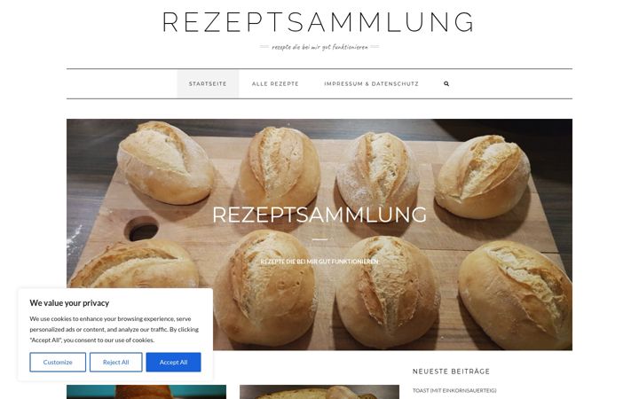 Screenshot of baking-bread.de