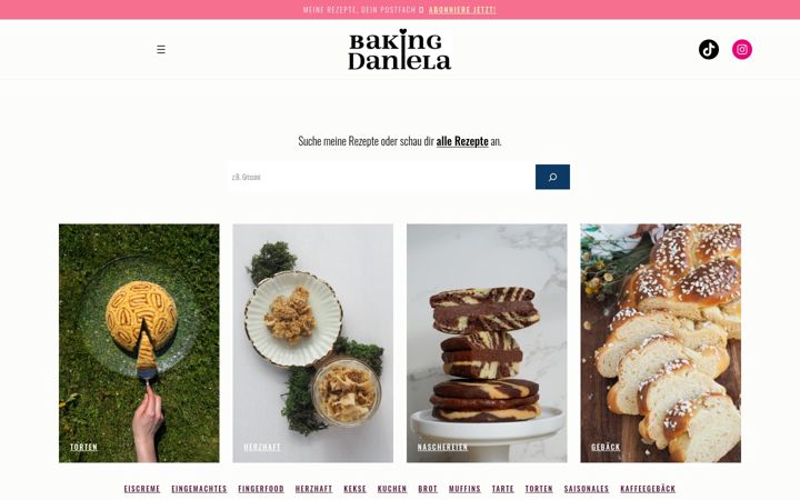 Zrzut ekranu bakingdaniela.com