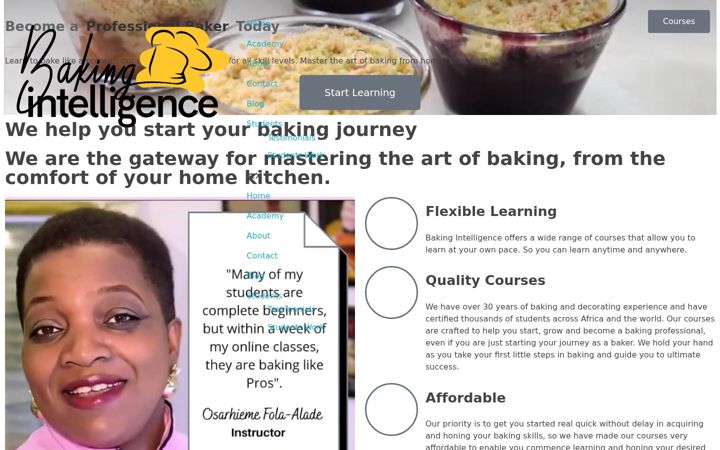 Screenshot of bakingintelligence.com