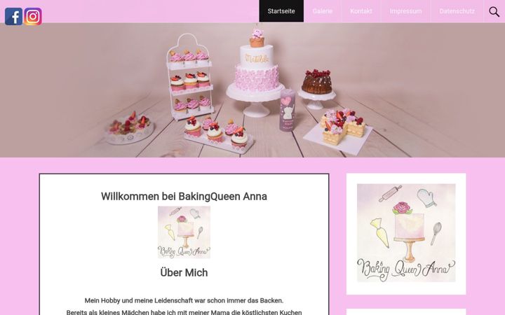 Képernyőkép: bakingqueenanna.de
