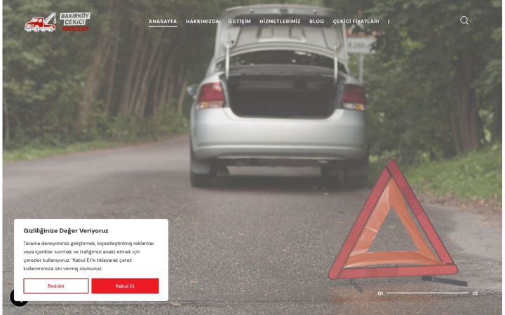 Screenshot of bakirkoyotocekici.com