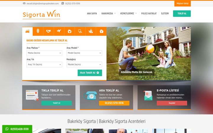 Screenshot of bakirkoysigorta.com