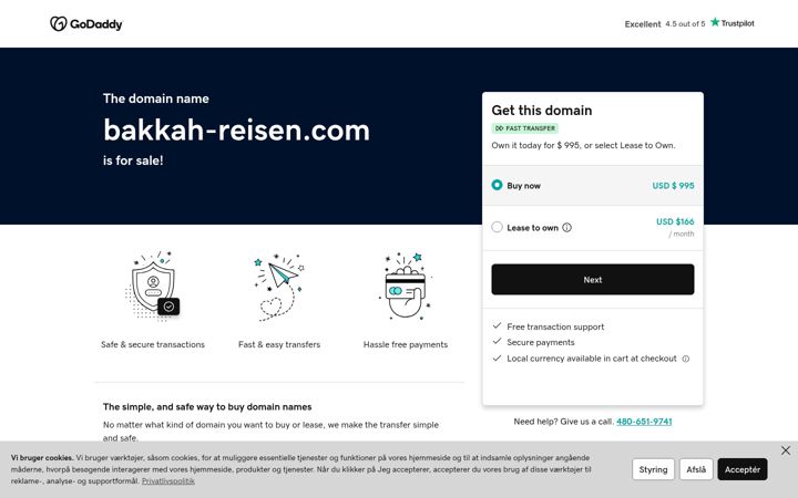 Screenshot of bakkah-reisen.com