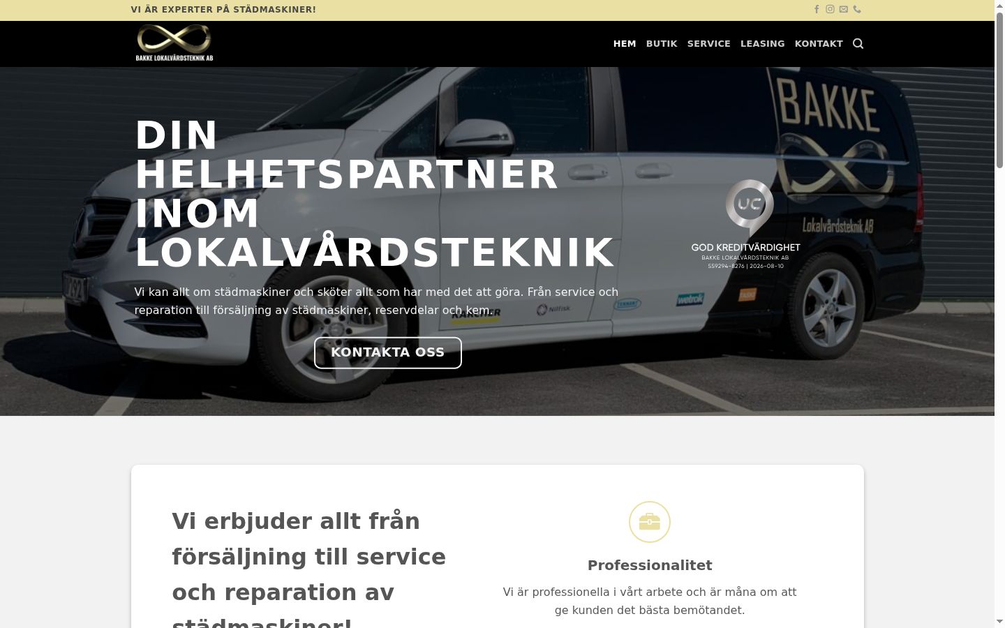 Skärmbild av samtyckesbannern som visades före någon interaktion