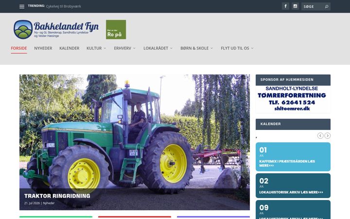 Screenshot of bakkelandetfyn.dk