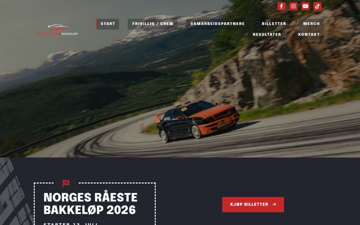 Screenshot of bakkelop.no
