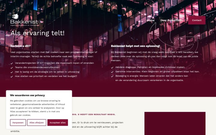 Screenshot of bakkenist.nl