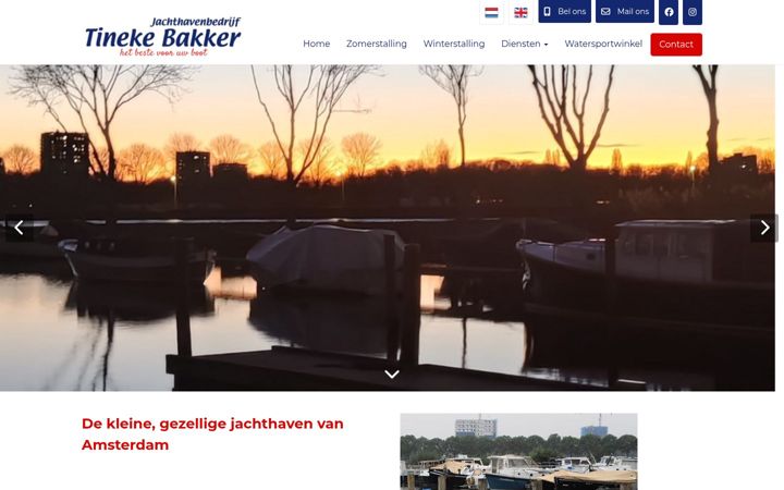 Képernyőkép: bakker-jachthaven.nl