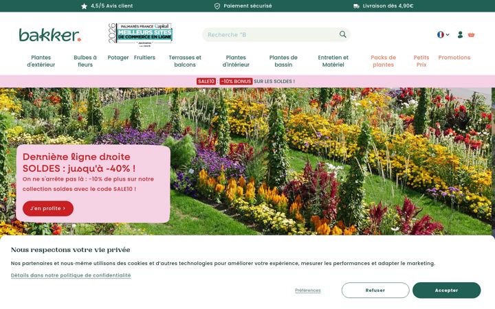 Screenshot of bakker.com
