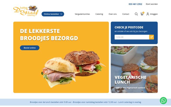 Capture d'écran de bakkerdegraaf.nl