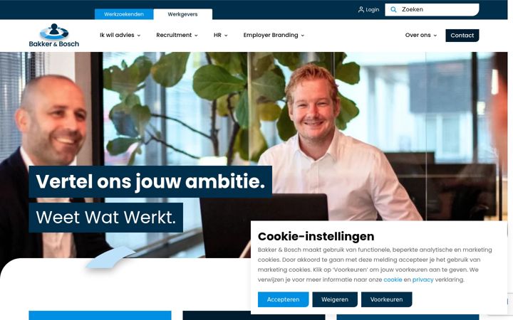 Screenshot ta' bakkerenbosch.nl