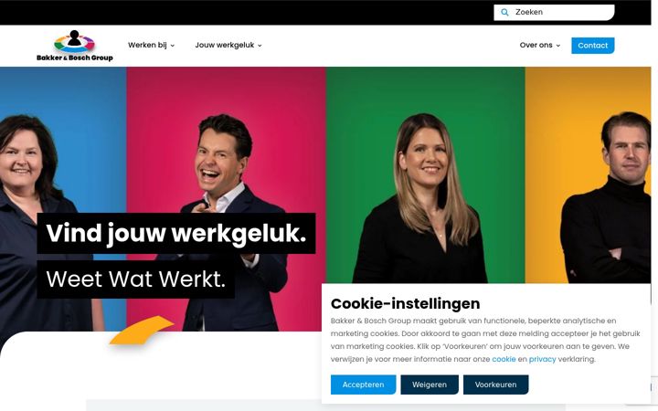 Screenshot ta' bakkerenboschgroup.nl