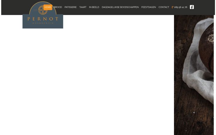 Screenshot of bakkerij-pernot.be