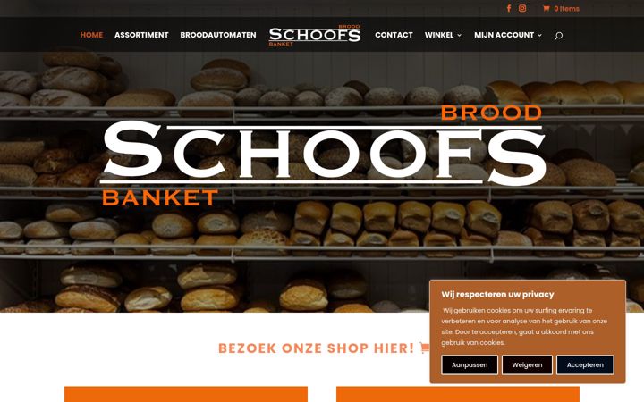 Screenshot of bakkerij-schoofs.be