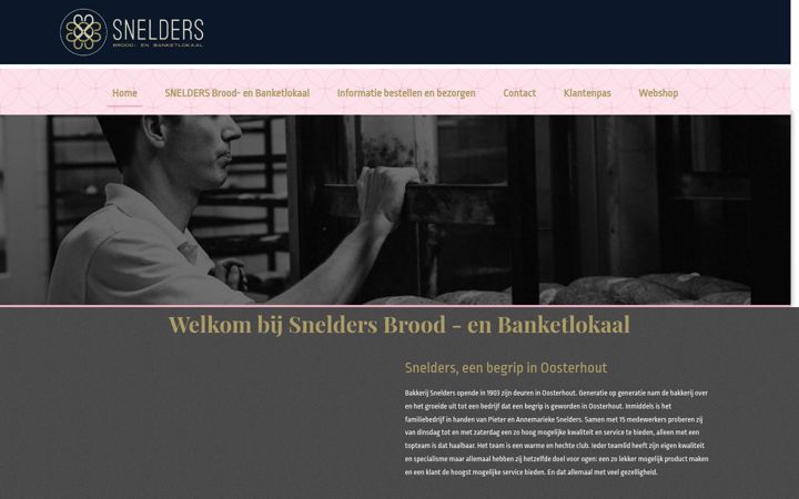 Skjámynd af bakkerijsnelders.nl