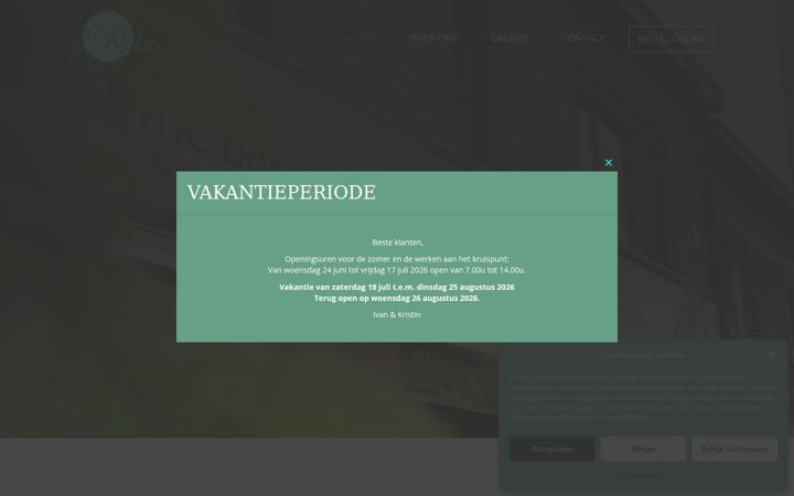 Screenshot of bakkerijstrita.be