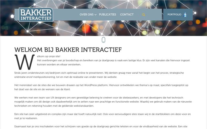 Screenshot of bakkerinteractief.nl