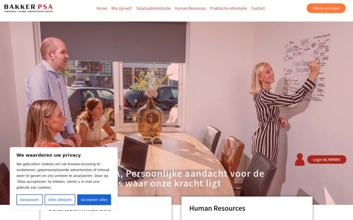 Screenshot of bakkerpsa.nl