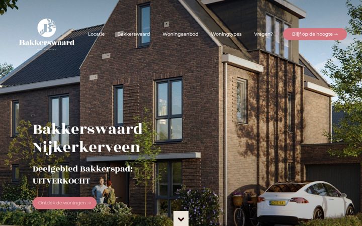 Screenshot of bakkerswaard.nl
