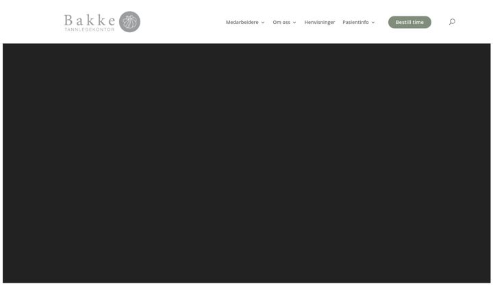 Screenshot von bakketannlegekontor.no