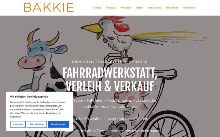 Képernyőkép: bakkie.de