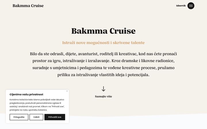 Screenshot of bakmmacruise.com