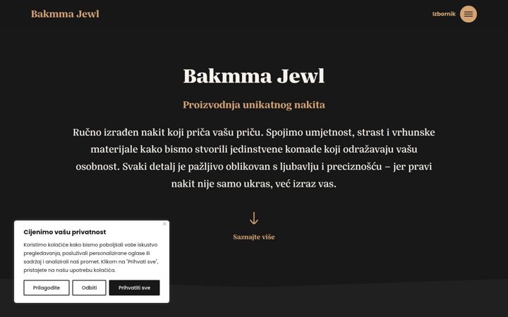 Screenshot of bakmmajewl.com
