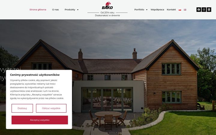 Screenshot of bako-okna.pl