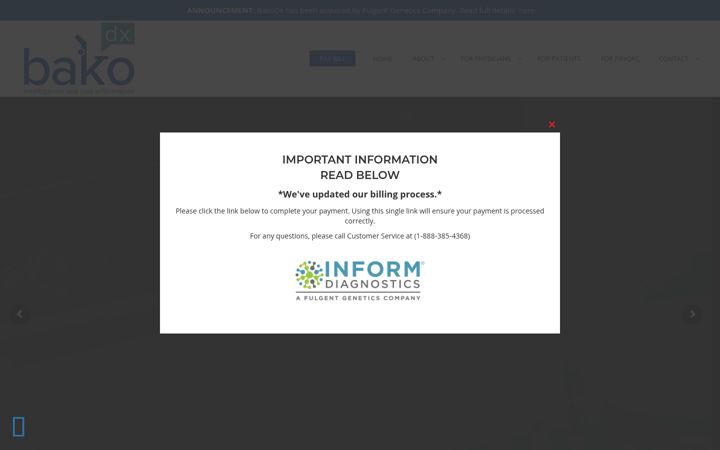 Screenshot of bakodx.com