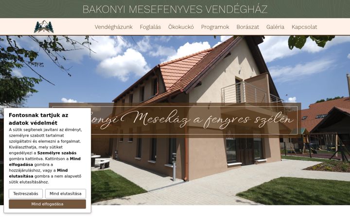 Screenshot of bakonyimesefenyves.hu