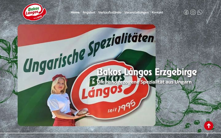 Screenshot of bakos-langos-erzgebirge.de