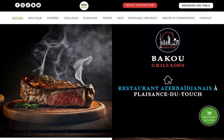 Screenshot of bakougrillades.fr