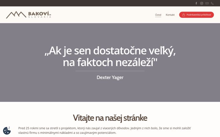 Snímek obrazovky bakovi.sk