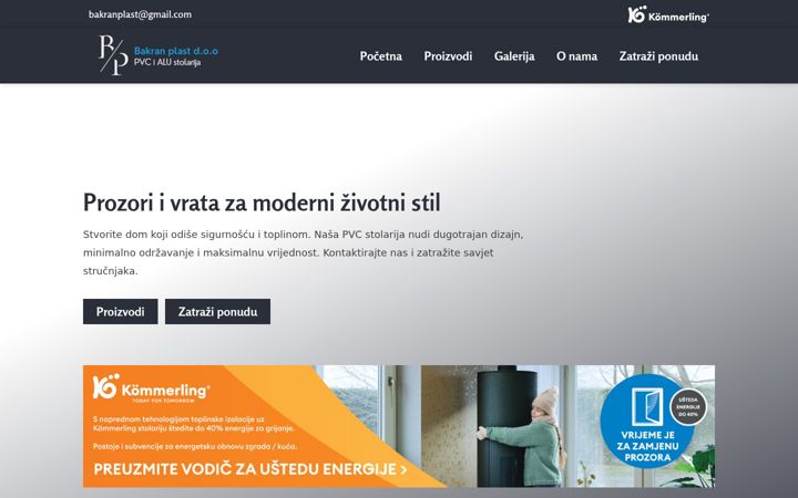 Screenshot of bakran-plast.com